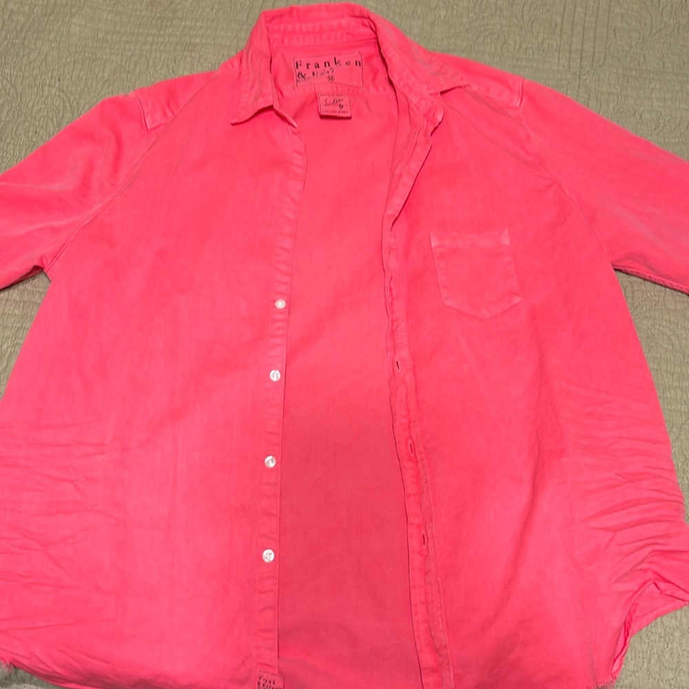 Frank & Eileen pink shirt never worn size medium